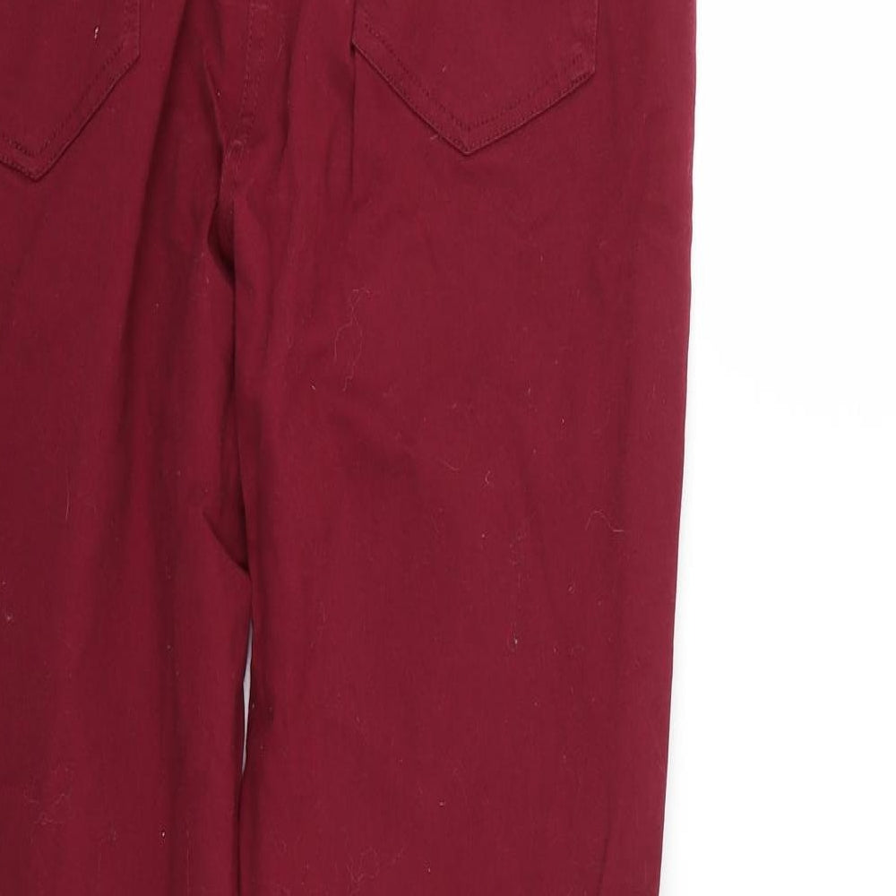 Womens UK Size 14 Klass Regular Fit  Red Trousers