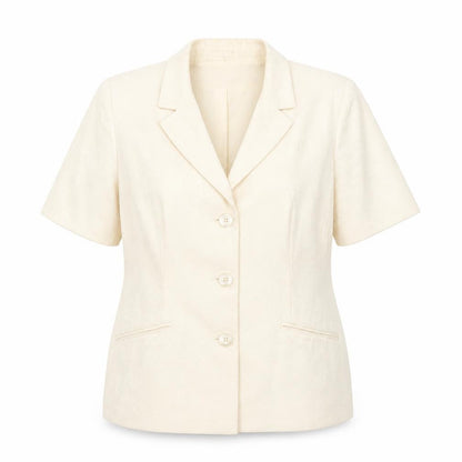 ambience Womens Yellow Geometric  Jacket Coat Size 16