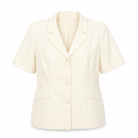 ambience Womens Yellow Geometric  Jacket Coat Size 16