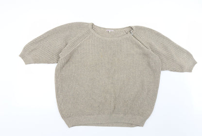 Womens UK Size 12 River Island Beige Pullover Jumper
