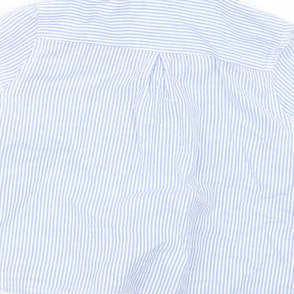 Logg Girls Blue Striped  Basic Button-Up Size 5-6 Years