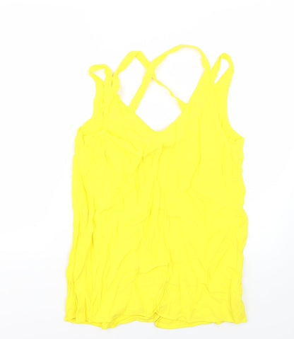 F&F Womens Yellow   Basic Blouse Size 14