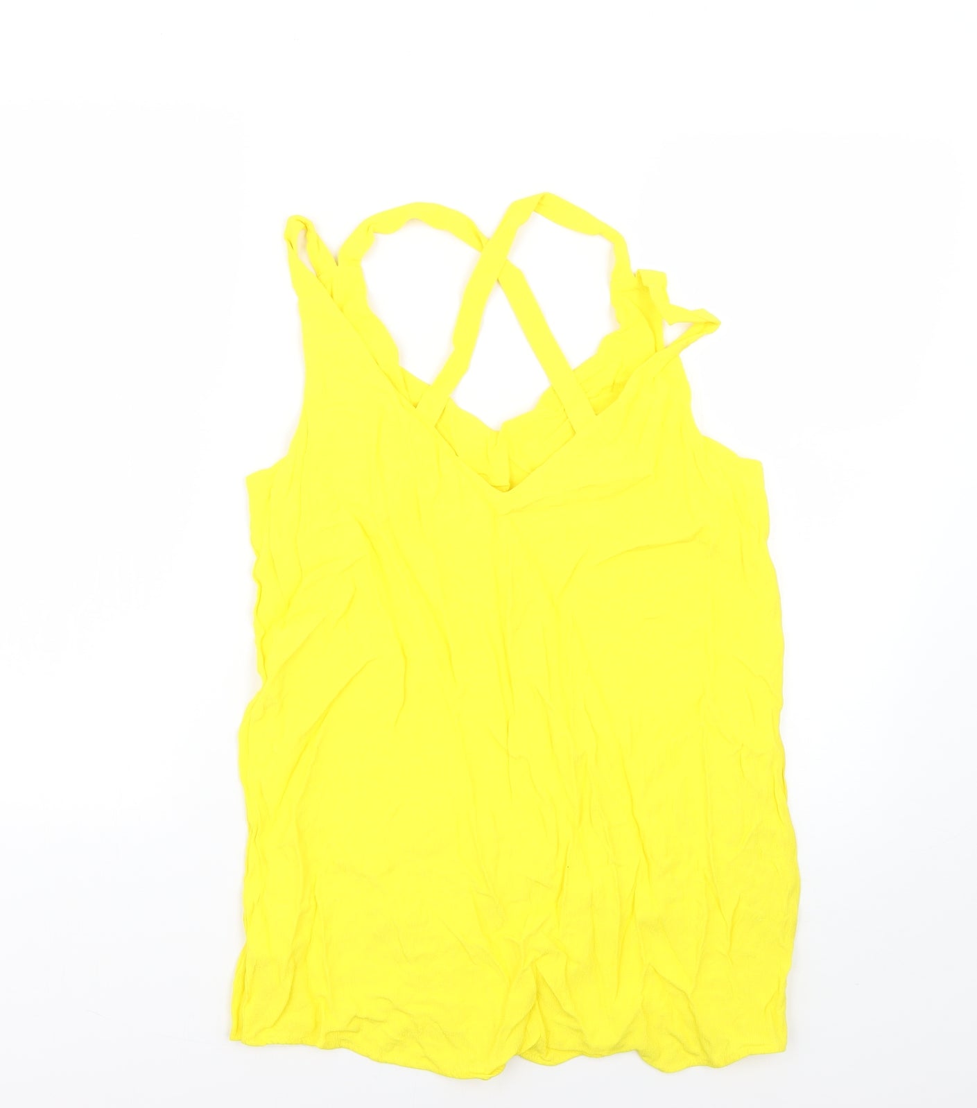 F&F Womens Yellow   Basic Blouse Size 14