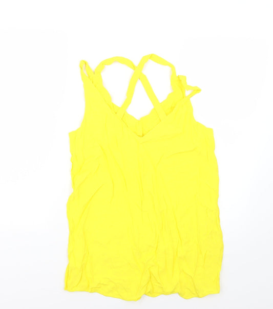 F&F Womens Yellow   Basic Blouse Size 14