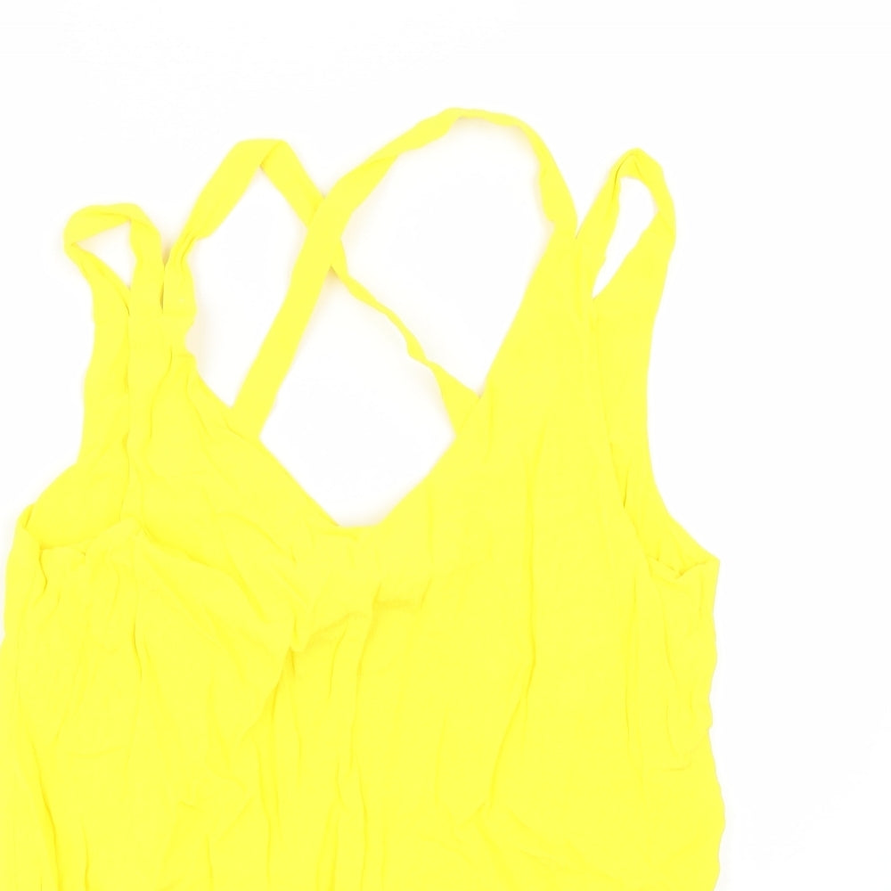 F&F Womens Yellow   Basic Blouse Size 14