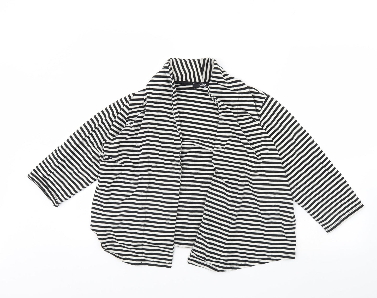 George Womens Black Striped  Jacket  Size 16