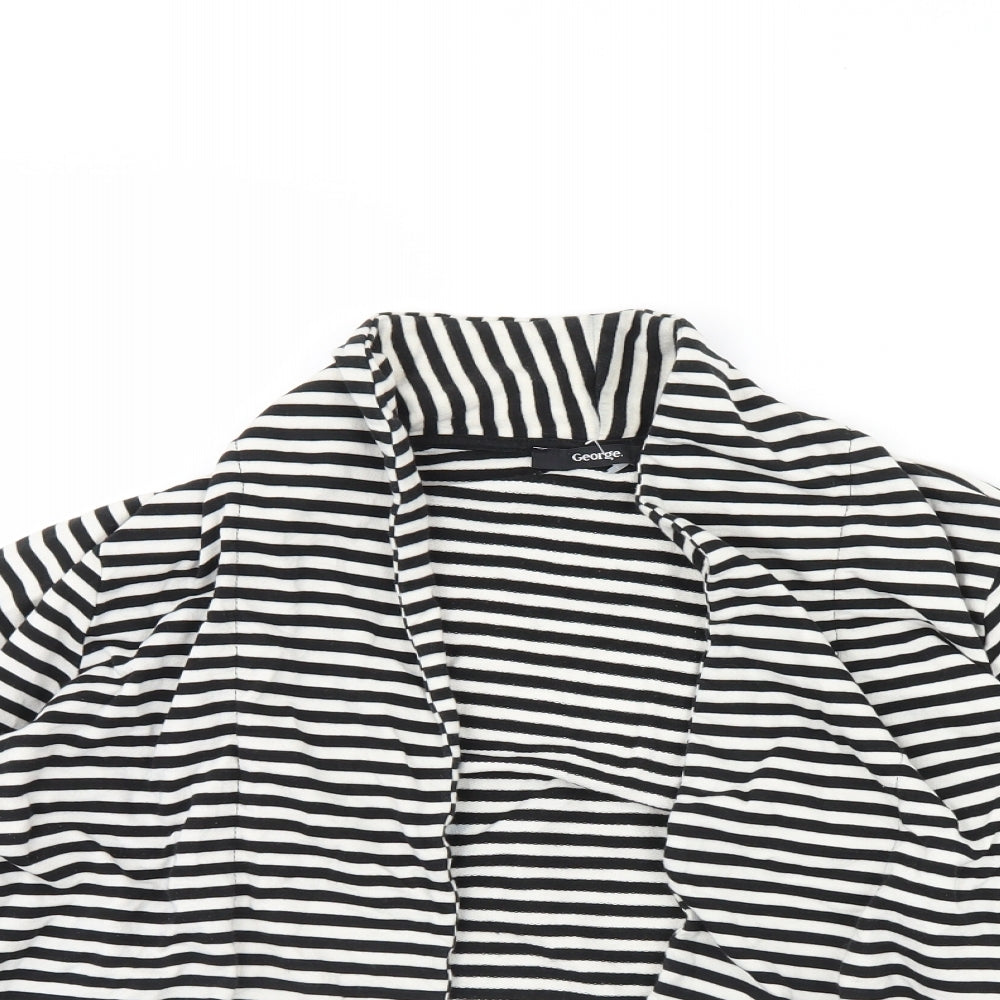 George Womens Black Striped  Jacket  Size 16