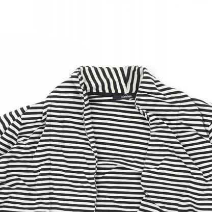 George Womens Black Striped  Jacket  Size 16