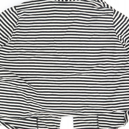 George Womens Black Striped  Jacket  Size 16