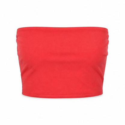 Womens UK Size 4 I SAW IT FIRST Red Cropped Tank