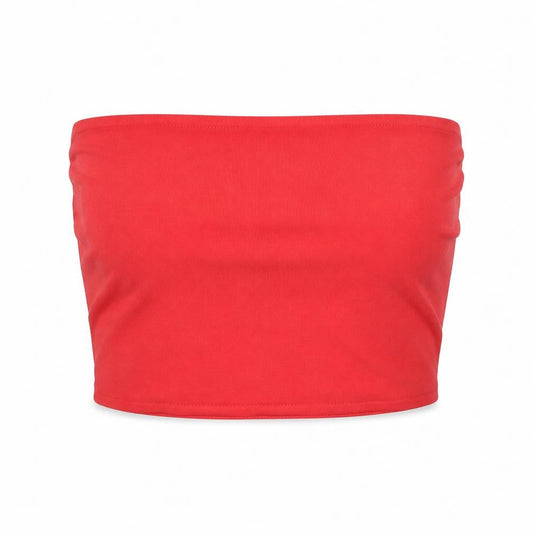 Womens UK Size 4 I SAW IT FIRST Red Cropped Tank