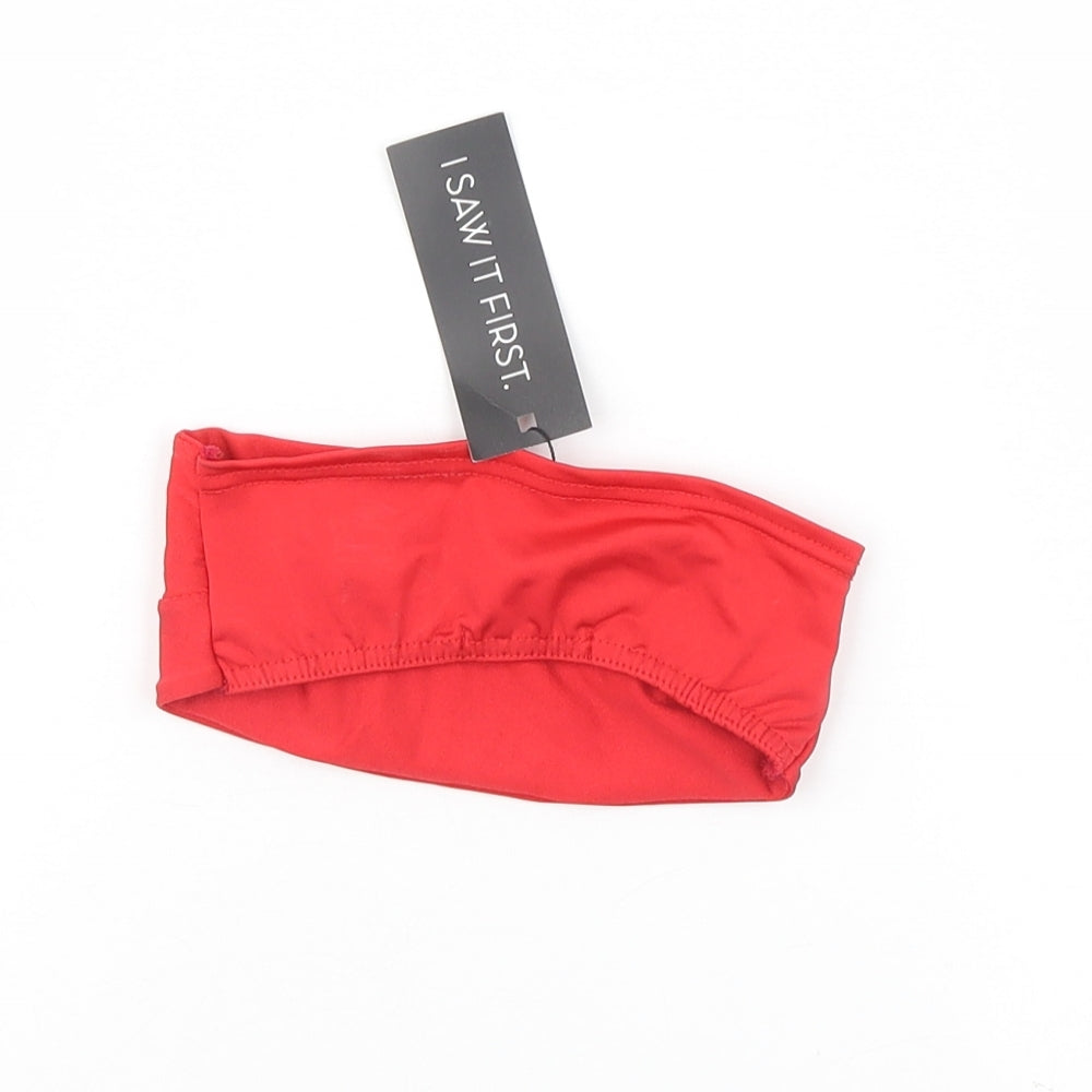 I SAW IT FIRST Womens Red   Cropped Tank Size 4  - Bikini top