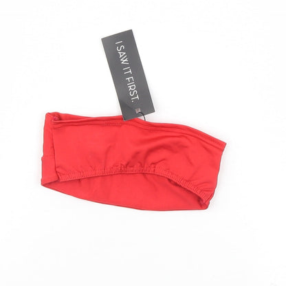 I SAW IT FIRST Womens Red   Cropped Tank Size 4  - Bikini top