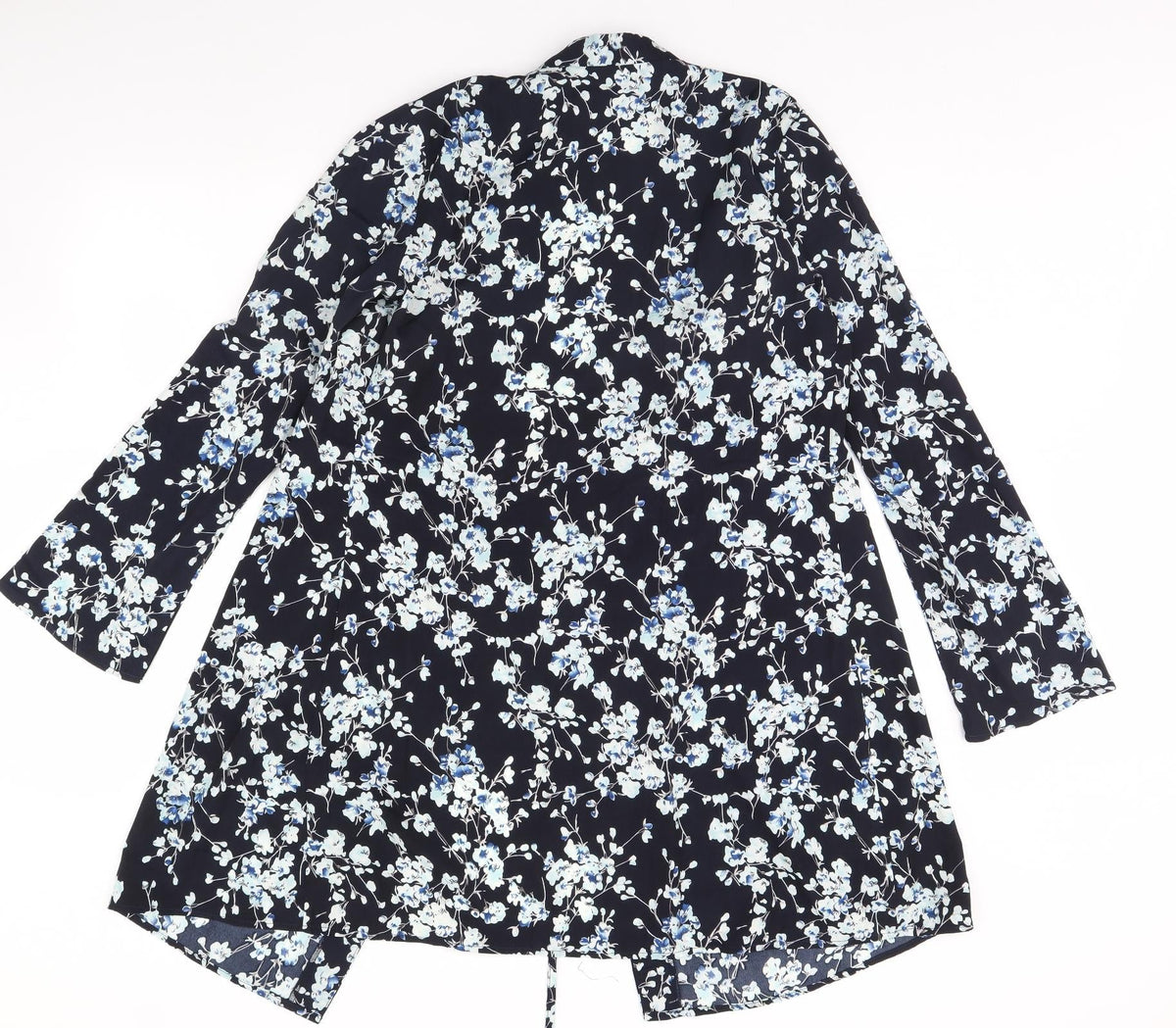Unique Womens Blue Floral  Jacket  Size 10