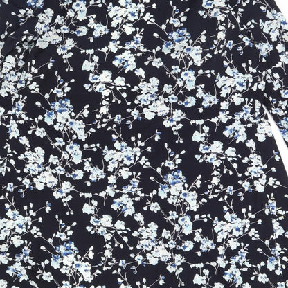 Unique Womens Blue Floral  Jacket  Size 10