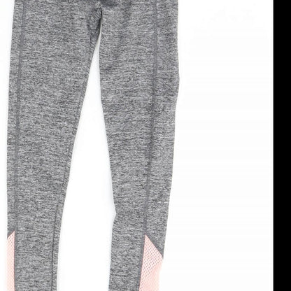 New Look Womens Grey   Compression Leggings Size XS L28 in