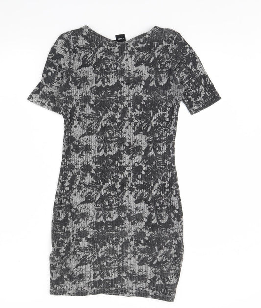ASOS Womens Grey Floral  Mini  Size 12