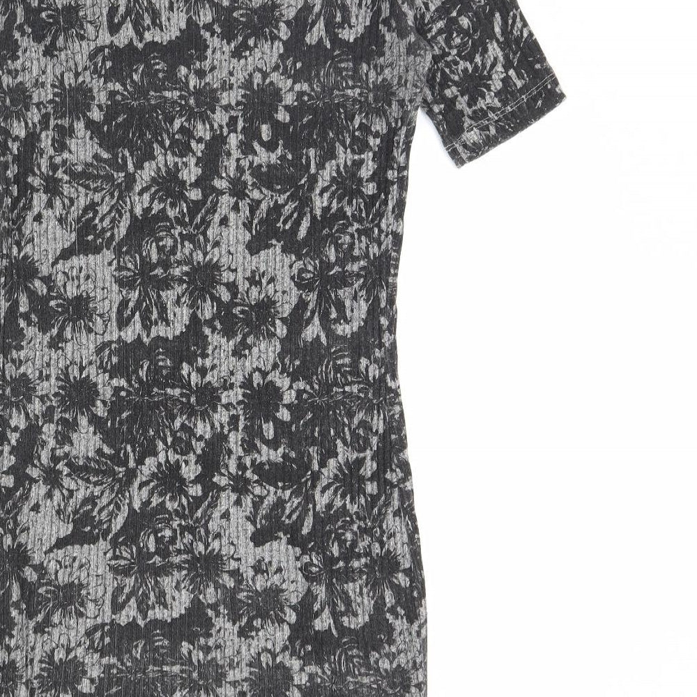 ASOS Womens Grey Floral  Mini  Size 12