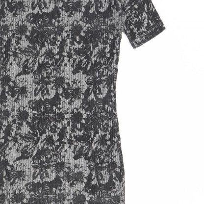 ASOS Womens Grey Floral  Mini  Size 12