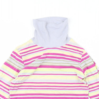 ellesse Womens Multicoloured Striped  Pullover Jumper Size 12
