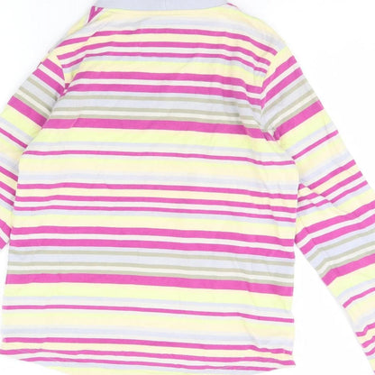 ellesse Womens Multicoloured Striped  Pullover Jumper Size 12