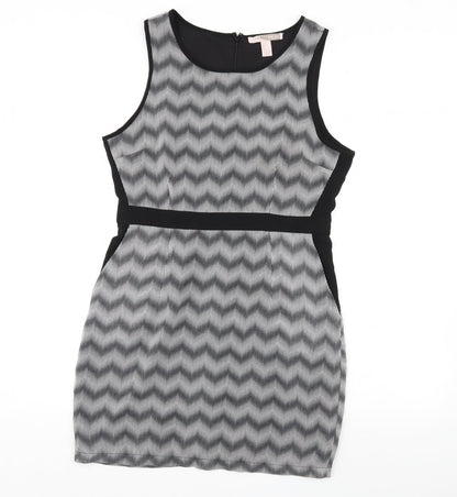 FOREVER 21 Womens Black Striped  Mini  Size L