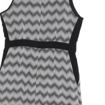 FOREVER 21 Womens Black Striped  Mini  Size L