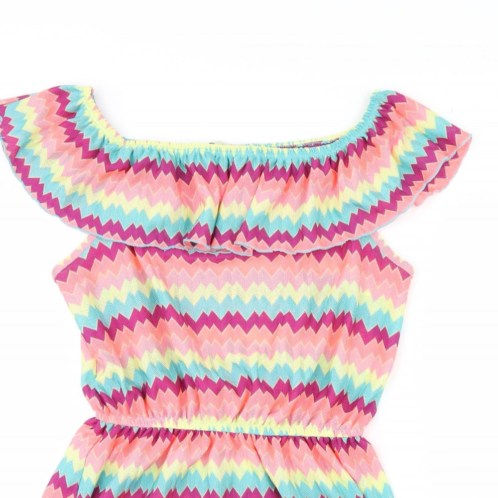 George Womens Multicoloured Striped  Kaftan  Size L