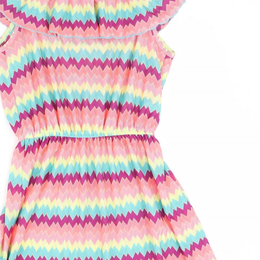 George Womens Multicoloured Striped  Kaftan  Size L