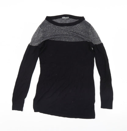 Womens UK Size 10 South Black Pullover Jumper