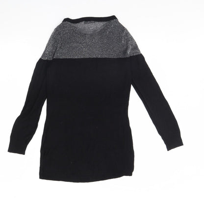 Womens UK Size 10 South Black Pullover Jumper