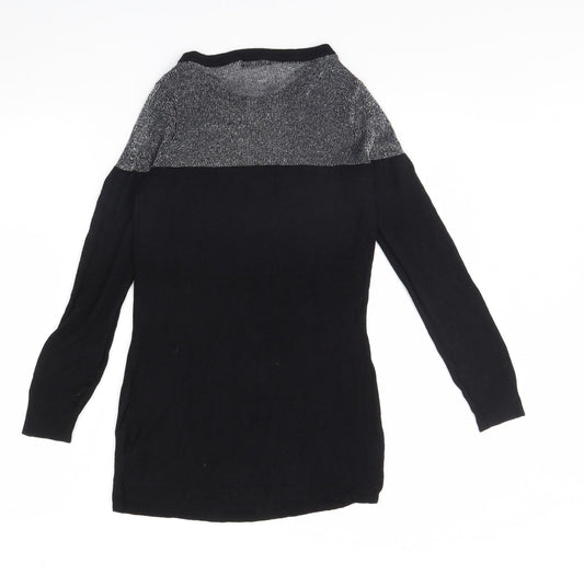 Womens UK Size 10 South Black Pullover Jumper