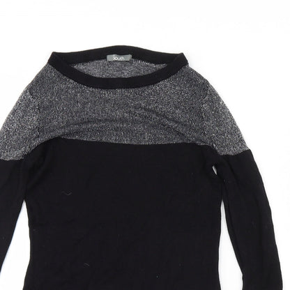 Womens UK Size 10 South Black Pullover Jumper