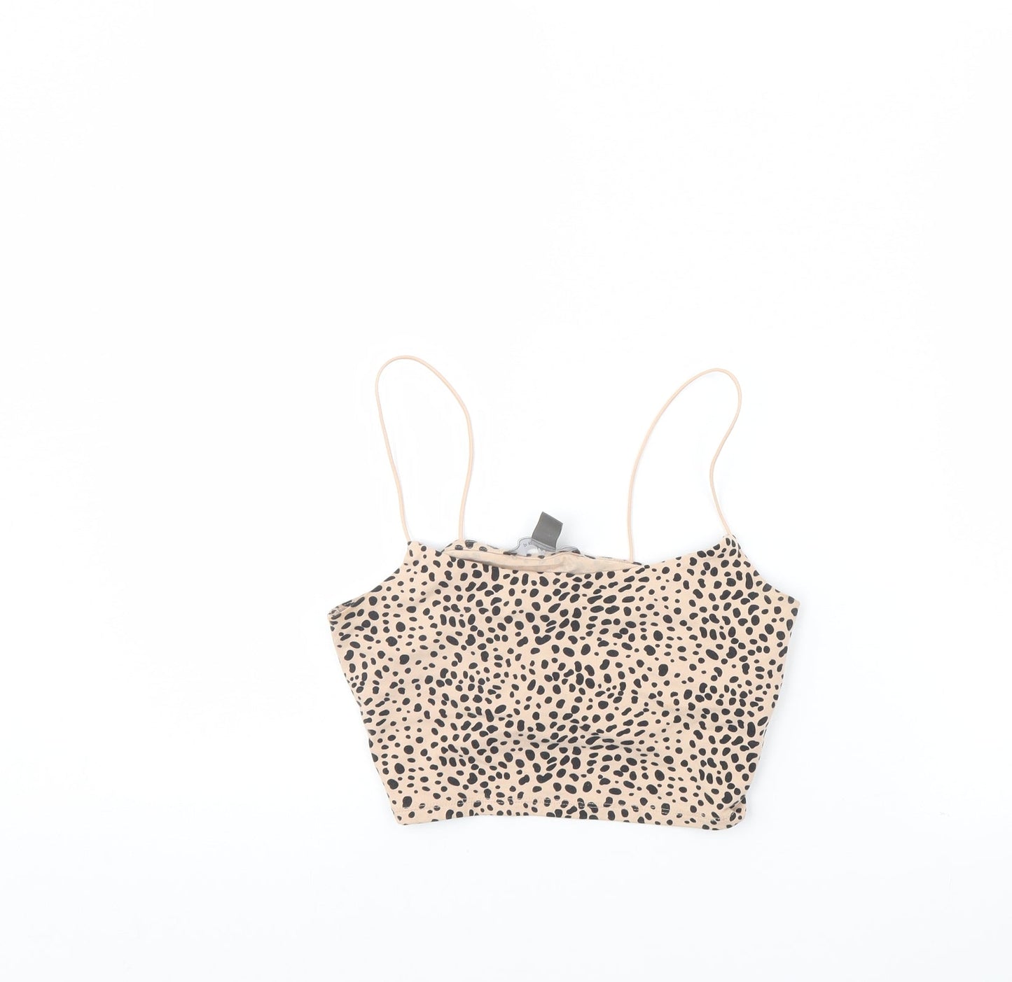 Primark Womens Beige Animal Print  Basic Tank Size S