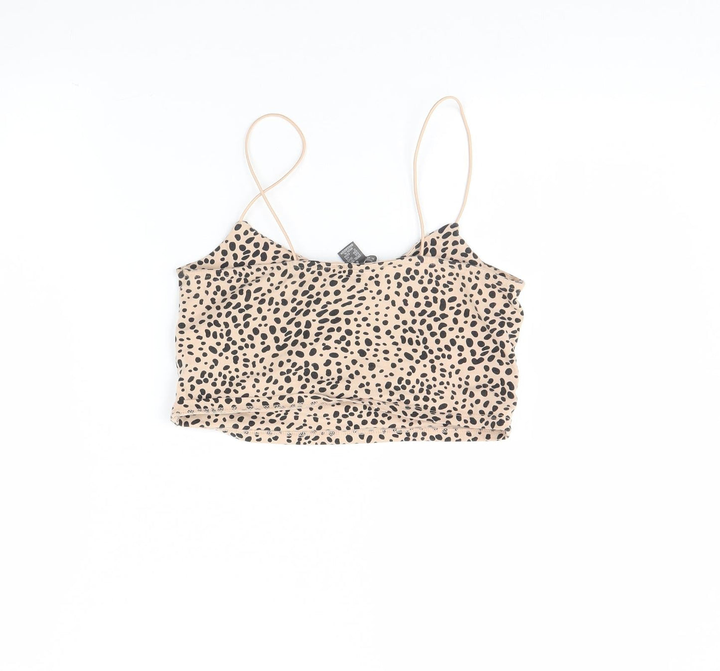 Primark Womens Beige Animal Print  Basic Tank Size S