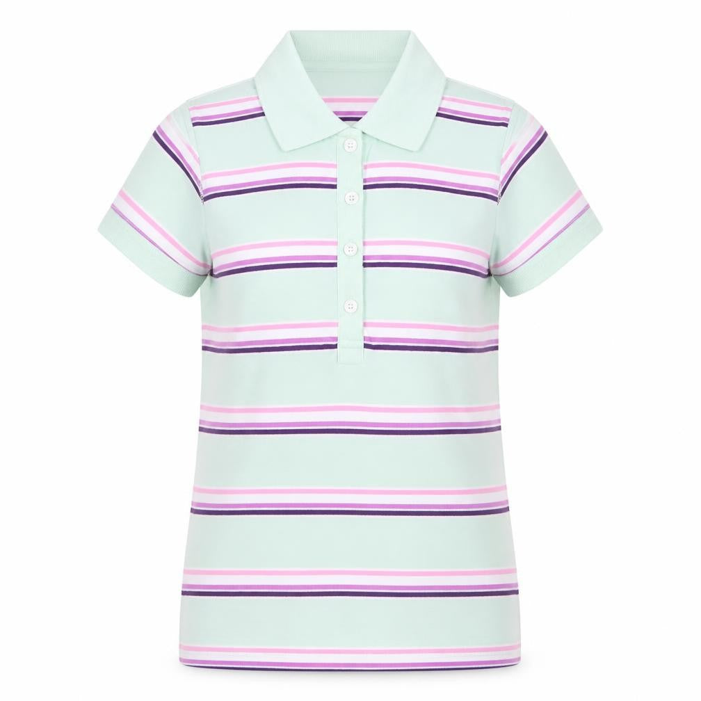 Womens UK Size 8 Moose Green Basic Polo