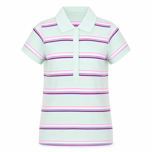 Womens UK Size 8 Moose Green Basic Polo