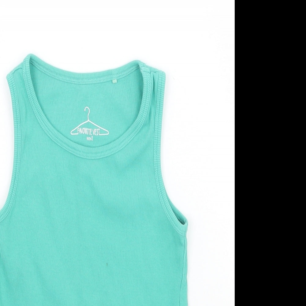 NEXT Girls Green   Basic Tank Size 7 Years