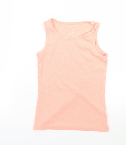 NEXT Girls Orange   Basic Tank Size 7 Years