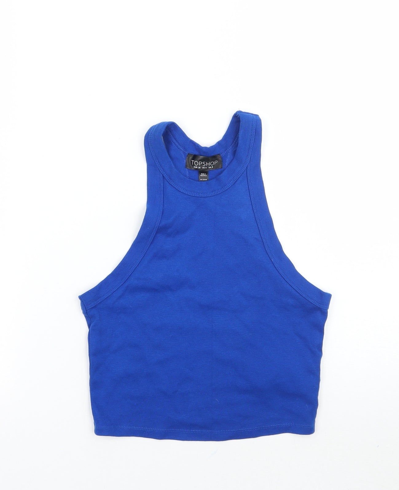 Womens UK Size 6 Topshop Black Cropped Tank