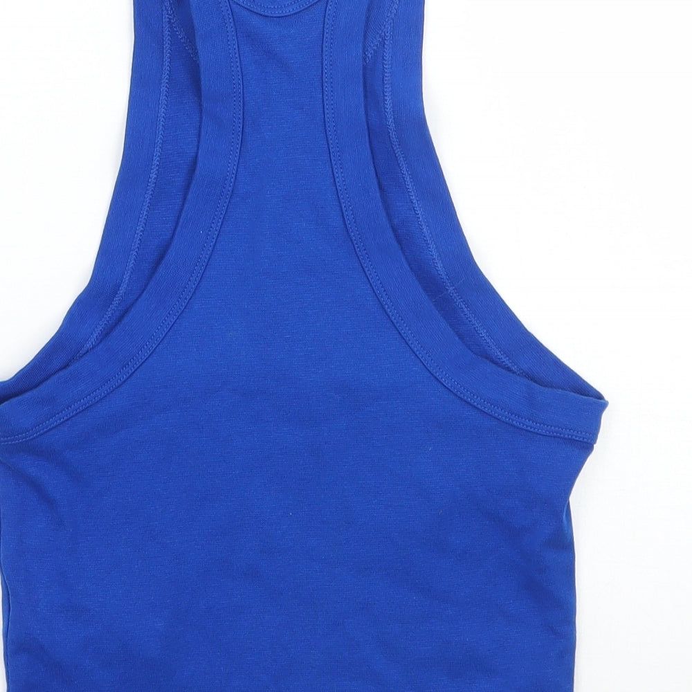Womens UK Size 6 Topshop Black Cropped Tank