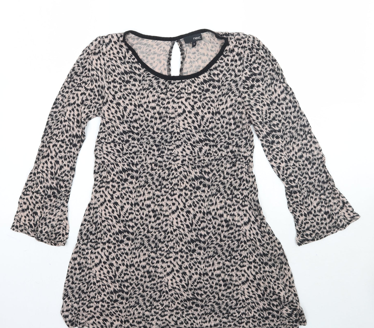 Womens UK Size 10 NEXT Brown Basic Blouse