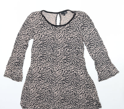 Womens UK Size 10 NEXT Brown Basic Blouse