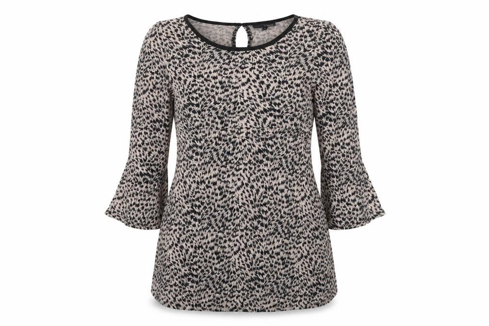 Womens UK Size 10 NEXT Brown Basic Blouse