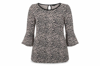 Womens UK Size 10 NEXT Brown Basic Blouse