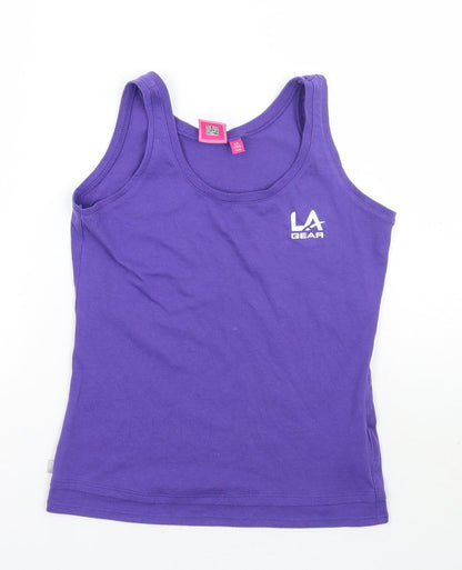 LA Gear Girls Purple   Basic Tank Size 13 Years