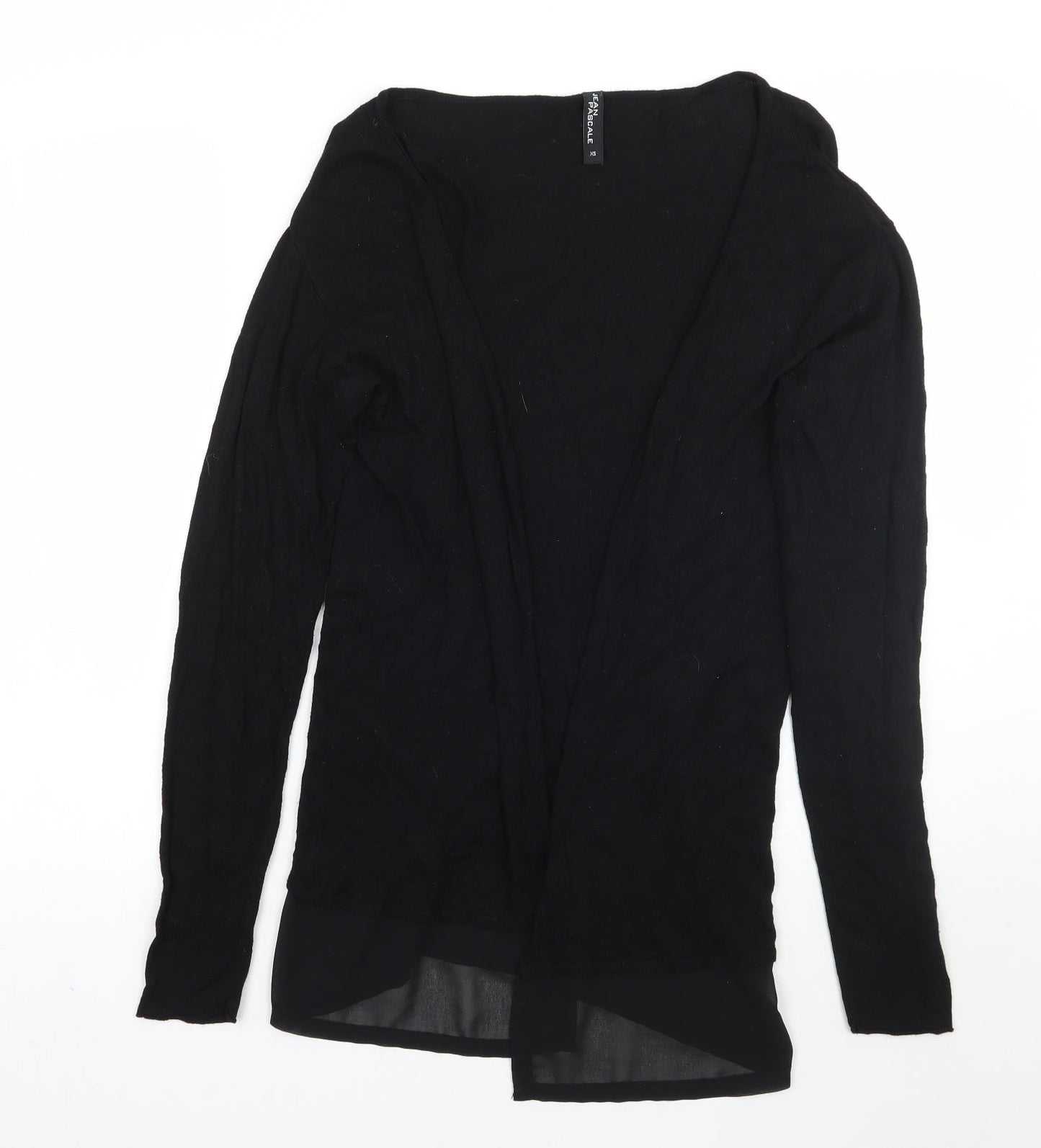 Jean Pascale Womens Black   Cardigan Jumper Size XS
