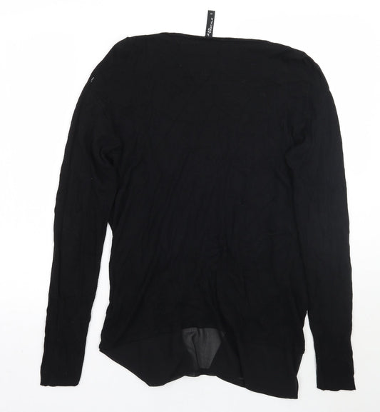 Jean Pascale Womens Black   Cardigan Jumper Size XS