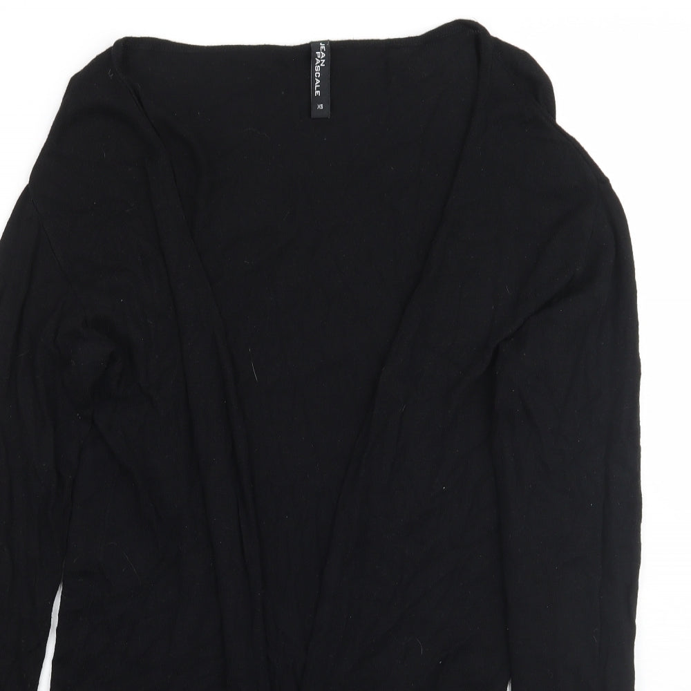Jean Pascale Womens Black   Cardigan Jumper Size XS