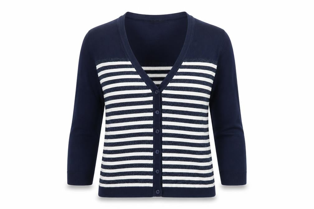 Womens UK Size M M&Co Blue Cardigan Jumper